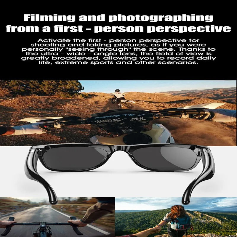 Votilo smart glasses with camera and Bluetooth for first-person perspective filming and photographing